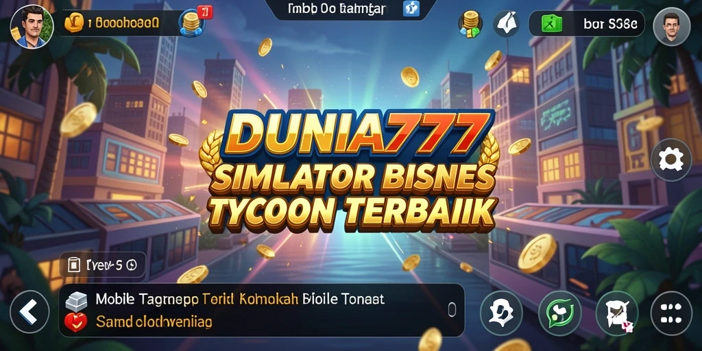 Tangkapan layar DUNIA777 menampilkan pengalaman membangun kerajaan bisnis.