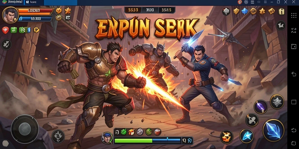 Menampilkan aksi epic dalam pertarungan karakter di LOS303.