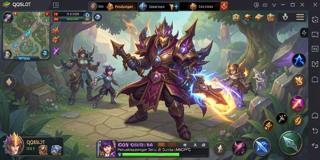 Tampilan gameplay seru di dunia fantasi QQSLOT.