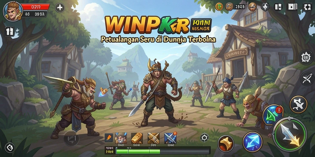 Tampilan gameplay WINPKR yang menakjubkan di dunia terbuka.
